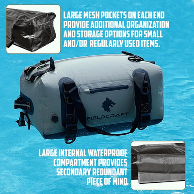FIELDCRAFT SEA WOLF Waterproof Duffel Bag (Green, Black, 40L and 60L)